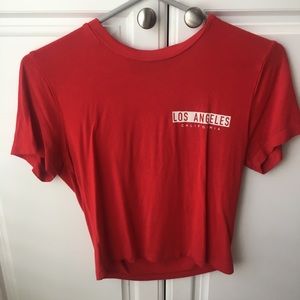 Cute Red Crop Top Size Small